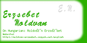 erzsebet moldvan business card